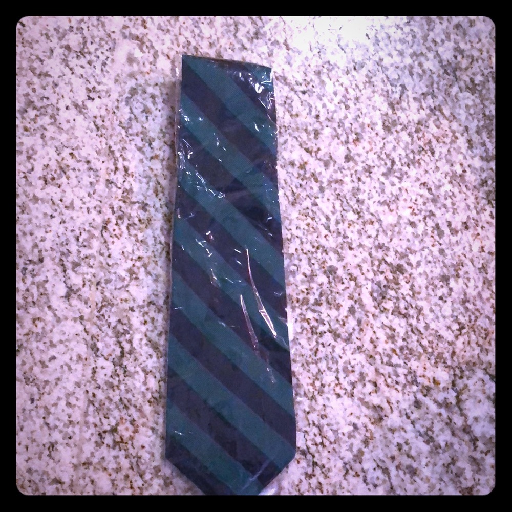 Diagonal striped tie